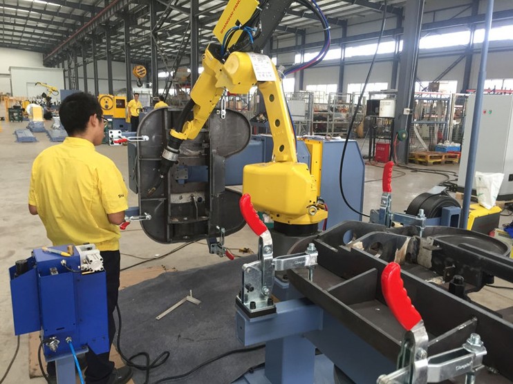 国华集团-鞍座牵引座机器人焊接技改项目